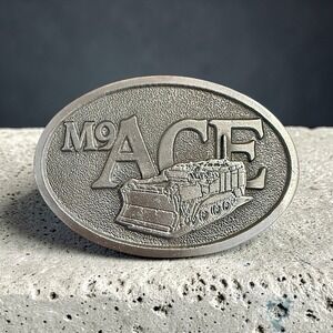 M9 Ace Earth Mover Tank Vehicle Dozer Vintage Belt Buckle EUC